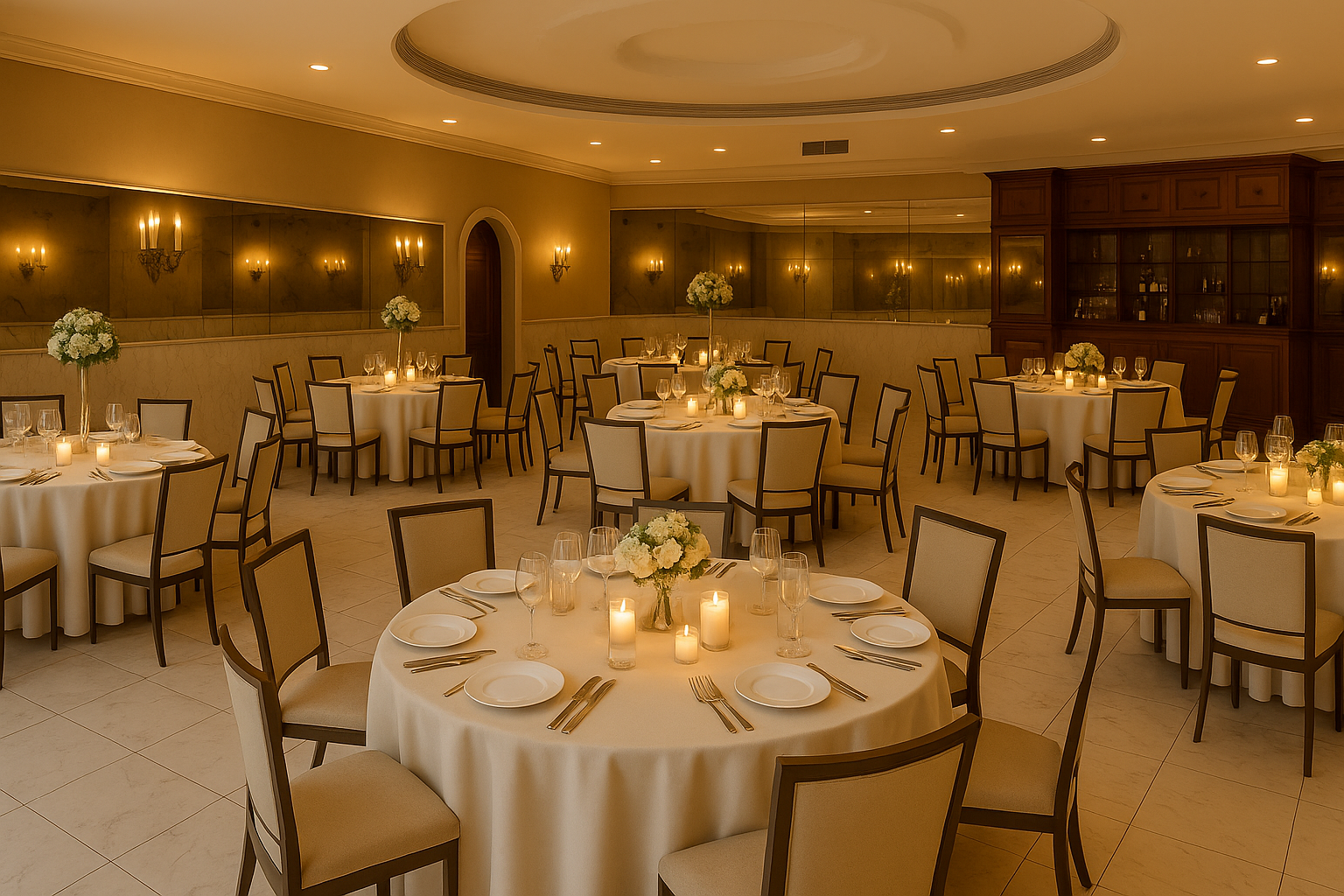 La Serre dining at 14 Green Street, where Albany's most important dinners took place